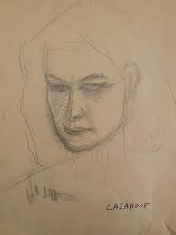 Raymond Cazanove, Portrait, Pencil Drawing, 1940 for sale at Pamono