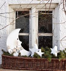 Winterliche Fensterszenen Dekoration Fensterbank Dekorieren Weihnachten Weihnachten Im Freien