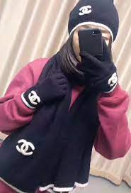 Chanel Scarves Shawl Stoles Beanie Hat Gloves Set Womens 2019 Branded Scarves Chanel Scarf Beanie Hats