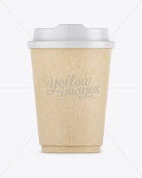 Download 300ml Kraft Paper Cup Mockup In Cup Bowl Mockups On Yellow Images Object Mockups Yellowimages Mockups