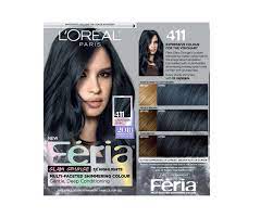 L Oreal Paris Feria Multi Faceted Shimmering Permanent Hair Color 411 Downtown Denim 1 Kit Walmart Com In 2021 Black Hair Dye Brunette Hair Color Edgy Hair Color