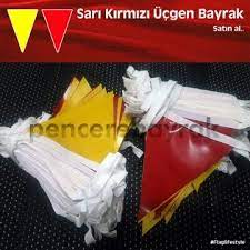 baskisiz ucgen bayrak sari kirmizi pencerebayrak com da 46 44 tl bayrak sari kirmizi