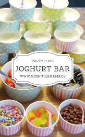 Joghurt Bar Fur Kindergeburtstag Mit Cheesecake Creme Rezept Kindergeburtstag Essen Kita Kindergeburtstag Rezepte Kindergeburtstag