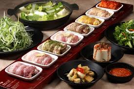 Palsaik Korean Bbq Specializing In Samgyeopsal Pork Belly Regular Garlic Herb Miso Wine Ginseng Curry Korean Bbq Best Korean Bbq Korean Bbq At Home