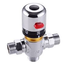 The use of a thermostat. Kes Ml100 Solid Brass 3 Way Thermostatic Mixing Valve 1 2 Ips Male Connections 68 119 H Stepless Adjustment