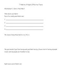 Habits of happy kids coloring pages and printables at classroom doodles. 7 Habits Of Highly Effective Teens Lesson Plans Worksheets