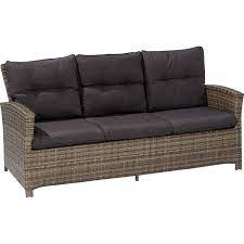 Clp polyrattan 3er sofa fisolo, mit aluminium gestell i extremely strongly recommend , and some students as well can't help but recommend. Lounge Sofa Vermont 3 Sitzer Aus Polyrattan Shadow Dark Night Kaufen Bei Obi