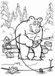 It s an awesome coloring pictures game. Masha And The Bear Coloring Pages