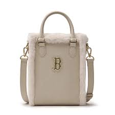 Túi Đeo Chéo MLB Kids Classic Monogram PU Embossed Mini Tote Bag 7ACRM0946-43BGL Màu Beige