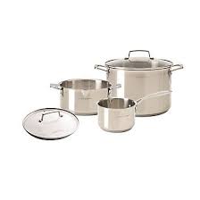 Set Casserolerie Cyril Lignac Pack Inox 3 Batterie De Cuisine Cuisine Inox Cuisine Fonctionnelle