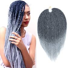 Find lightweight and bouncy crochet braiding hair at reasonable prices. Mirra S Mirror 6packs 14inch Micro Ombre Senegalese Box Braids Crochet Hair Braiding Hair Synthetic Mambo Twist Hair Extension T1b Gray 30strands Pack 14inch 6packs T1b Gray Buy Online In Bahamas At Desertcart Productid 44430676