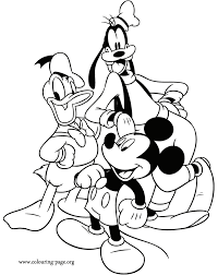 Ducks usually swim in the lake and walk around the lake. Donald Duck Coloring Pages To Print Coloring Home