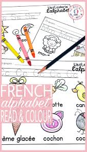 28 Alphabet Colouring Tracing Sheets Students Will Read And Trace Each Letter Then Colour 1 6 Images T Learning French For Kids French Alphabet Learn French