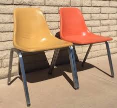 Vintage Herman Miller Eames Era Howell Furniture Stacking Fiberglass Side Chairs Howell Furniture Vintage Herman Miller Vintage Mid Century Modern Furniture