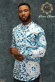 Portail des communes de france : Trajos Africanos Nigerian Men Fashion African Chic African Print Shirt