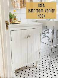Any of ikea's wood vanities can be updated to your favorite color with just a little paint! Decor Hacks Ikea Bathroom Vanity Hack Ikea Silveran For A Shallow Space Decor Object Your Daily Dose Of Best Home Decorating Ideas Interior Design Inspiration