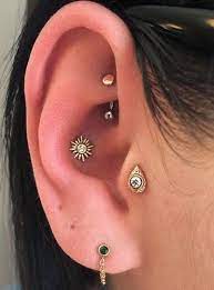 50 Cute Ear Piercing Ideas At Mybodiart Cool Ear Piercings Cute Ear Piercings Earings Piercings