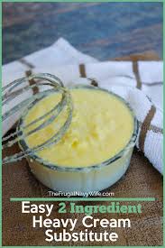 Pour the heavy whipping cream, sugar, and vanilla extract into a large bowl, and whisk using a large balloon whisk. Easy 2 Ingredient Heavy Cream Substitute The Frugal Navy Wife