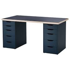 Linnmon Alex Table Black Brown White 78 3 4x23 5 8 Ikea Desk Ikea Office Computer Desk