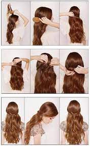 Il faut juste un peu de patience et d'entrainement! Epingle Par Nalla Ink Sur Beauty Nails Hair Makeup Coiffures Simples Coiffure Coiffure Simple Et Rapide