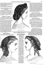 La Mode Illustr E Civil War Hairstyles Cap Dress Victorian Hairstyles