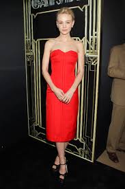 If watching leonardo dicaprio play a vicious slavemaster in django unchained isn't your thing, perhaps his leading role in the great gatsby next summer will be a better fit. Carey Mulligan S Red Dress At The Great Gatsby Premiere Fashion