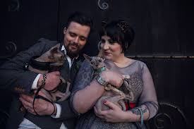 Fran and Lewis Stanley-Freeman's gothic wedding