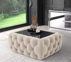Specifically designed to accentuate a glamorous feel, this bedroom collection brings a combination of class and contemporary style to your bedroom. Tufted Centre Table With Glass Top 05 Onytek Furniture