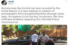 3 hours ago · businessman and husband of bollywood actress shilpa shetty, raj kundra, was arrested on monday by the mumbai police in a case related to alleged creation of pornographic films and publishing them. J3u1hiodfrek M