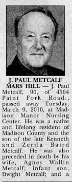 John Paul Metcalf (1919-2010)