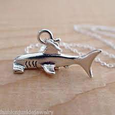 Hammerhead Shark Necklace 925 Sterling Silver Personalized Sterling Silver Jewelry Shark Necklace Silver Shark