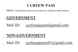 Warning related to curfew pass application. Curfew Pass Note Pass We Are Proud To Be Manipuri Facebook