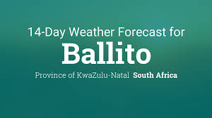 14 day weather forecast ballito south africa