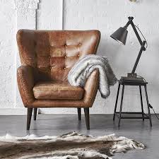 The Leather Tobin Chair Is Perfect For That Spare Corner Or A Great Reading Nook With Leather Chair Living Room Arm Chairs Living Room Vintage Bathroom Decor