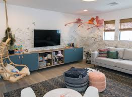 Removable wallpaper is an adhesive wall covering that can be repositioned or taken down at any time. Lauren Jeremy The Scott Brothers Home Property Brothers 1920s Interior Design