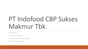 Merupakan produsen berbagai jenis makanan dan minuman yang location : Pt Indofood