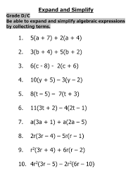 To download free simplifying algebraic expressions worksheet answer key you algebra answer keys: Expand And Simplify Algebraic Expressions Teaching Resources
