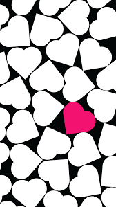 Background Black And White Heart Wallpaper Pop Hearts Pretty Wallpaper Iphone Iphone Background Pretty Wallpapers