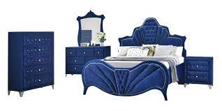 Check spelling or type a new query. Buy Acme Dante 24220q Queen Panel Bedroom Set 5 Pcs In Blue Velvet Online