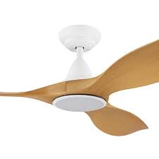 4 fresh white/blonde oak reversible composite blades included. Eglo Noosa Dc Ceiling Fan With Cct Led Light White Bamboo 52