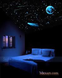 Fiber Optic Star Ceiling Starry Sky Stretch Ceiling Lighting Ideas Step By Step To Make Star Ceiling I Outer Space Bedroom Space Themed Bedroom Bedroom Night