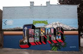 Greetings From Seattle Mural In Belltown Wa Iconic Postcard Street Art Travel Destination Greetings Tour Postcard Mural Artists Sign Art Mural Seattle Art