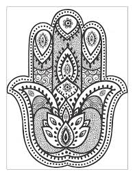 Yoga And Meditation Coloring Book For Adults With Yoga Poses And Mandalas Hamsa Hand Art Hamsa Art Coloring Books