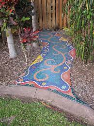 Up The Garden Path Mosaic Walkway Mosaic Garden Pebble Mosaic