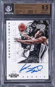 Shop comc's extensive selection of all items matching: Lot Detail 2012 13 Panini Contenders Black 263 Kawhi Leonard Signed Rookie Card 1 1 Bgs Gem Mint 9 5 Bgs 10