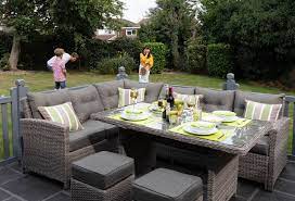 Sorrento Rattan Garden Corner Dining Set In Grey Rattan Direct Corner Dining Set Patio Dining Set Dining Set