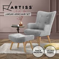 In those instances, a sleeper chair or ottoman might just be your saving grace. Artiss Armchair Lounge Chair Ottoman Accent Armchairs Fabric Single Sofa Chairs Ebay