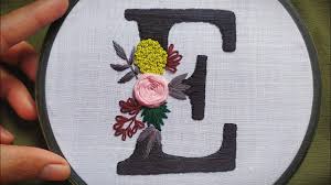 Subscribe to the gulush newsletter club & receive a free floral hand embroidery pattern (as well as monthly updates. Floral Monogram S Embroidery Tutorial How To Embroder Letters Embroidery Video Let S Explore Youtube