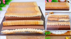 Puding Lapis Marie Milo Coklat