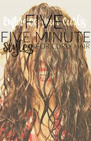 Here we have a some great picture about five minute hairstyles for medium hair, we are always striving to present the most precise images that may give you a new clear idea. Love Your Curls Five 5 Minute Hair Styles Simply Taralynn Food Lifestyle Blog